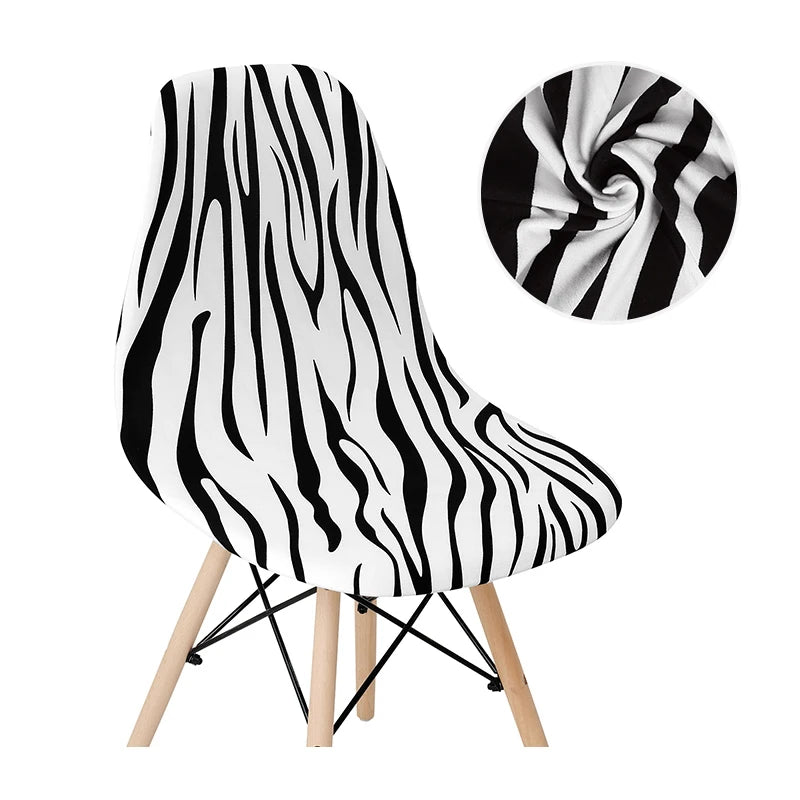 Solid Color Stretch Shell Chair Cover Protector