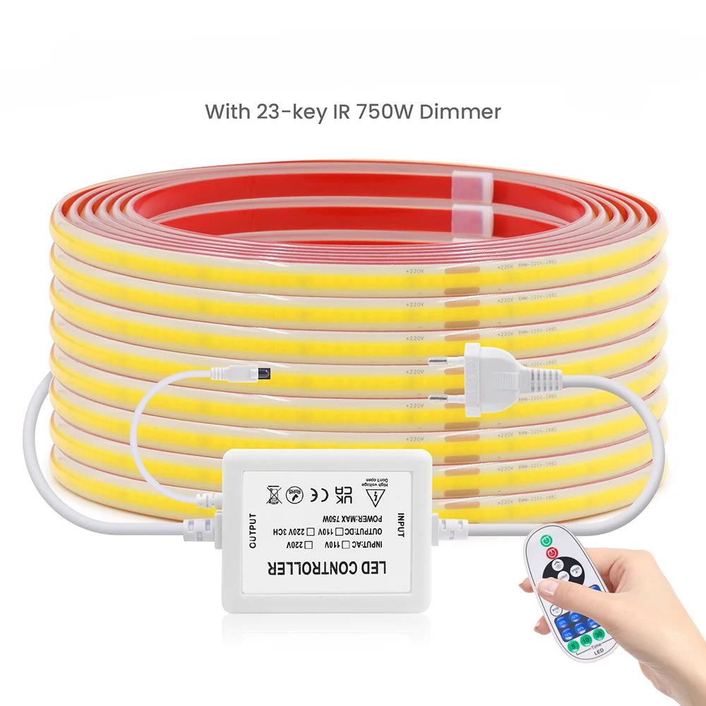 220V Dimmable COB LED Strip Light WIFI