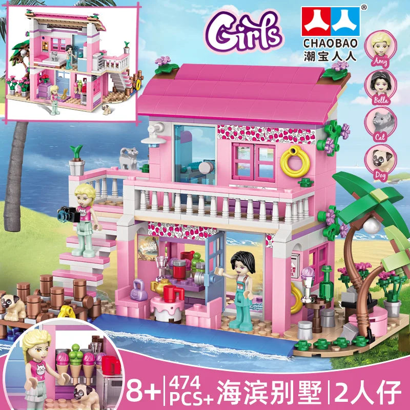 Frozen Princess Ice Castle Building Blocks Set