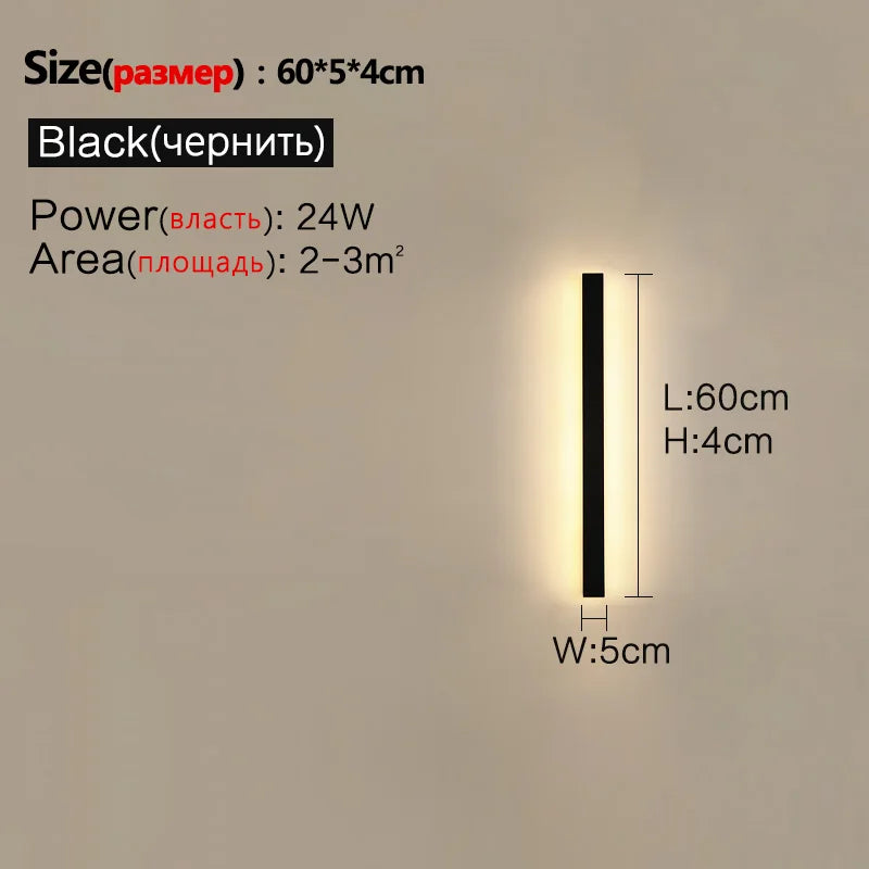 IP65 Waterproof Nordic LED Outdoor Wall Light