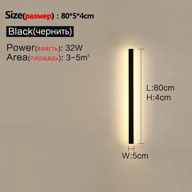 IP65 Waterproof Nordic LED Outdoor Wall Light