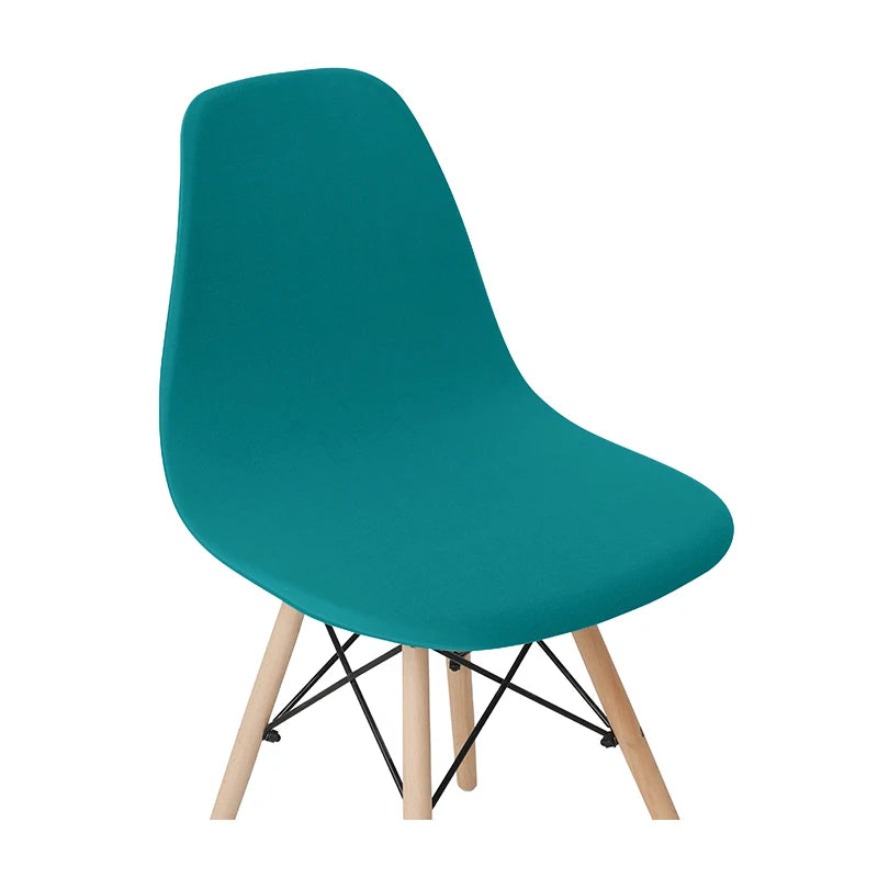 Solid Color Stretch Shell Chair Cover Protector