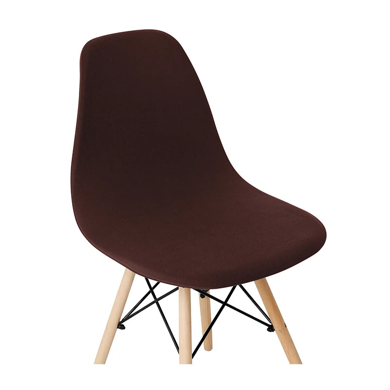 Solid Color Stretch Shell Chair Cover Protector