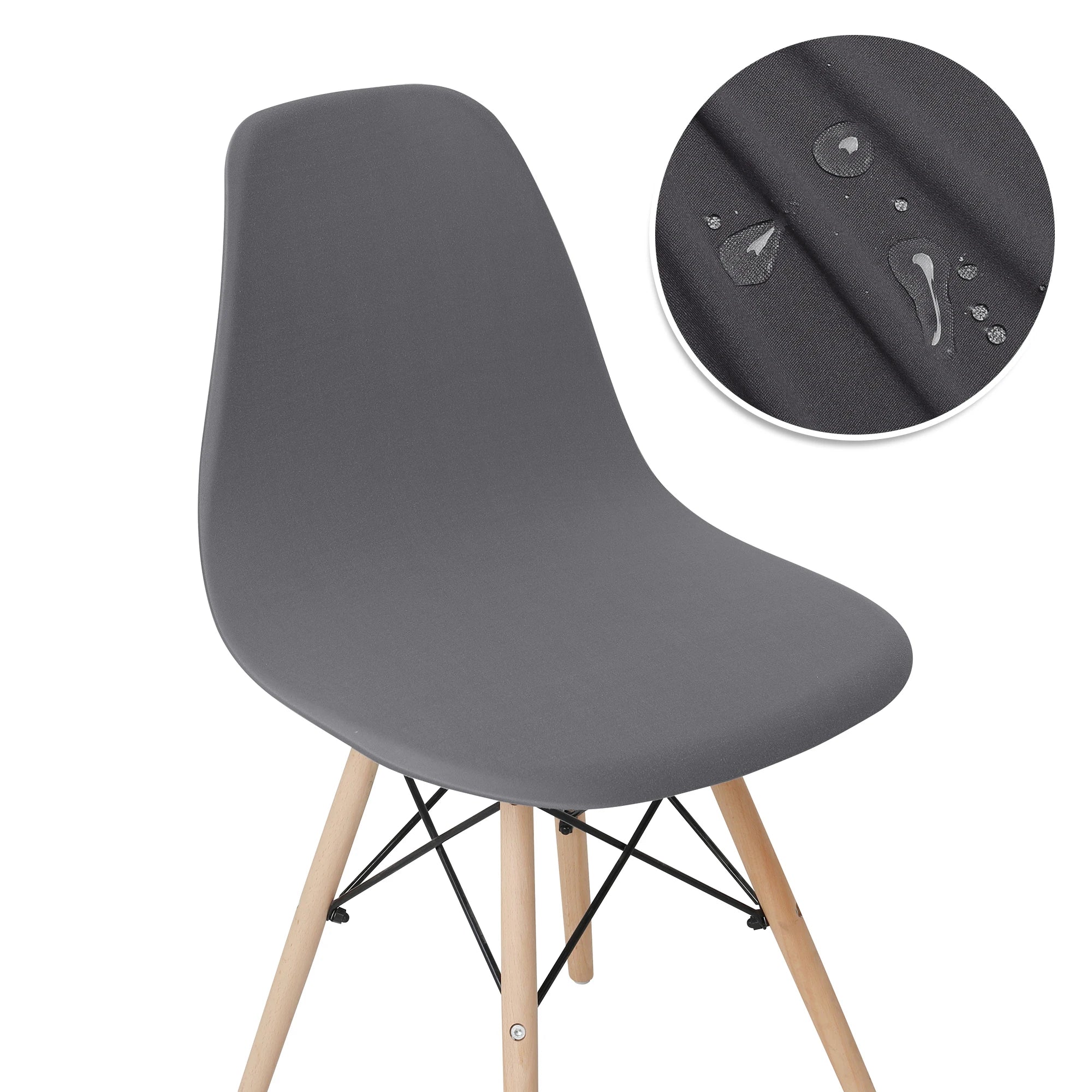 Solid Color Stretch Shell Chair Cover Protector