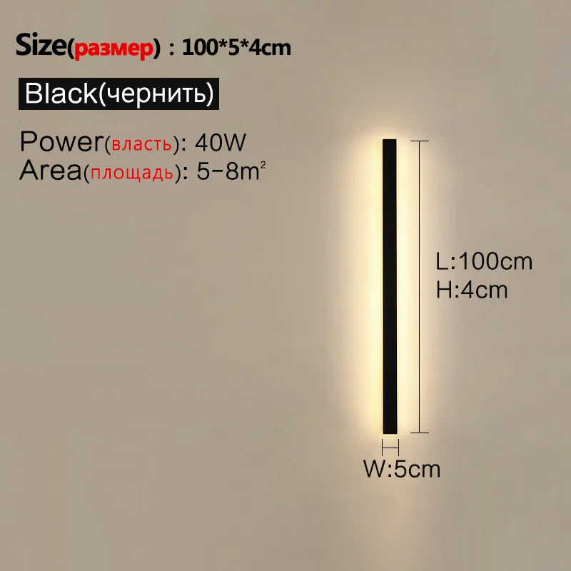 IP65 Waterproof Nordic LED Outdoor Wall Light