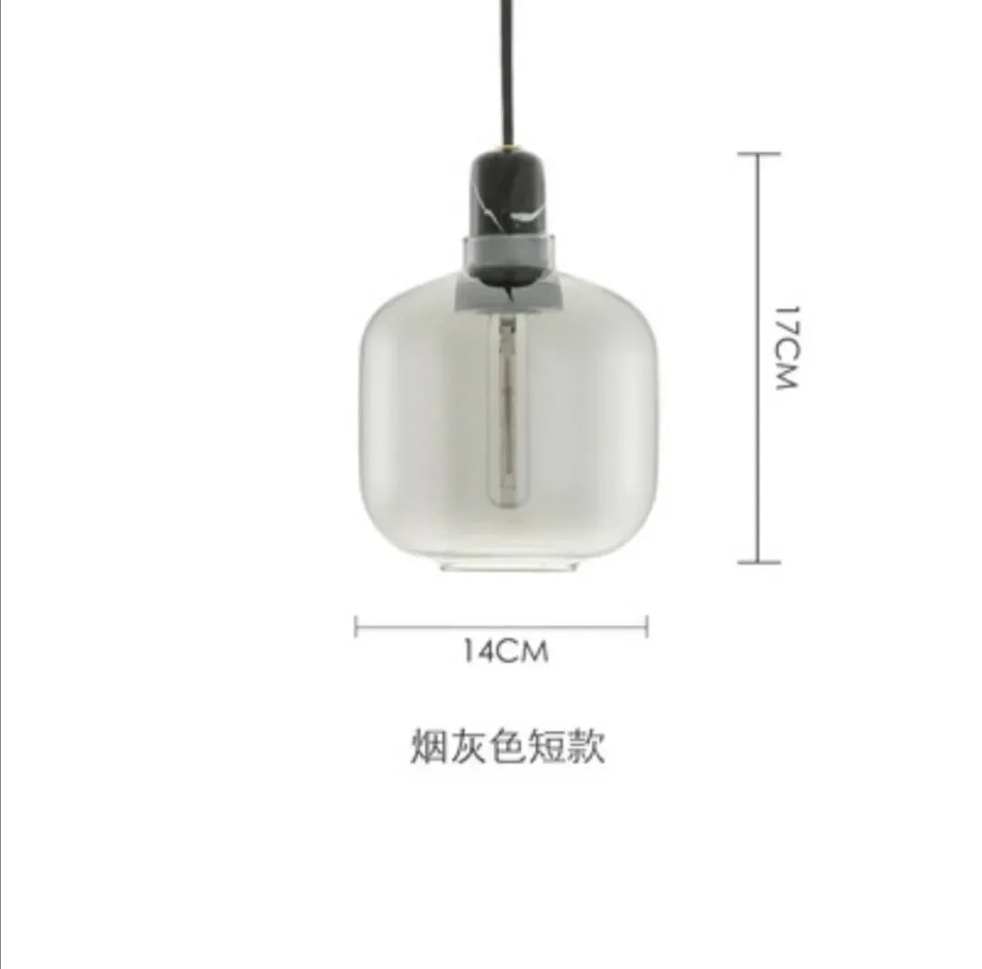 Normann Retro Industrial Glass LED Pendant Light