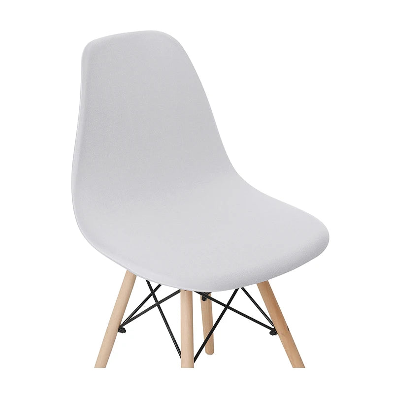 Solid Color Stretch Shell Chair Cover Protector