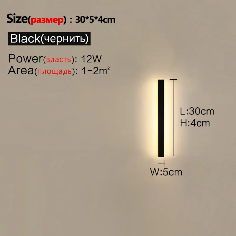 IP65 Waterproof Nordic LED Outdoor Wall Light