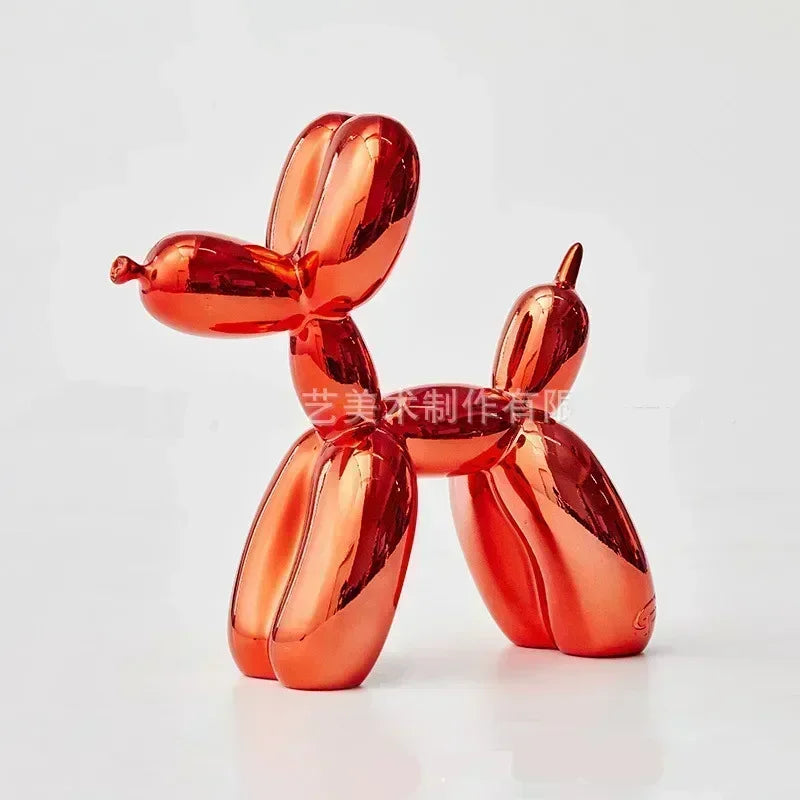 Nordic Resin Balloon Dog Sculpture Home Decor