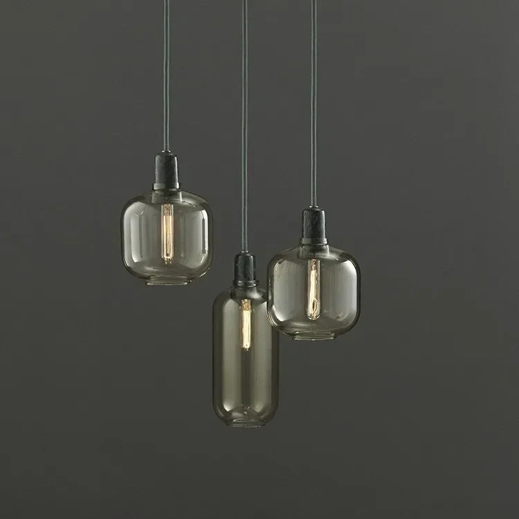 Normann Retro Industrial Glass LED Pendant Light