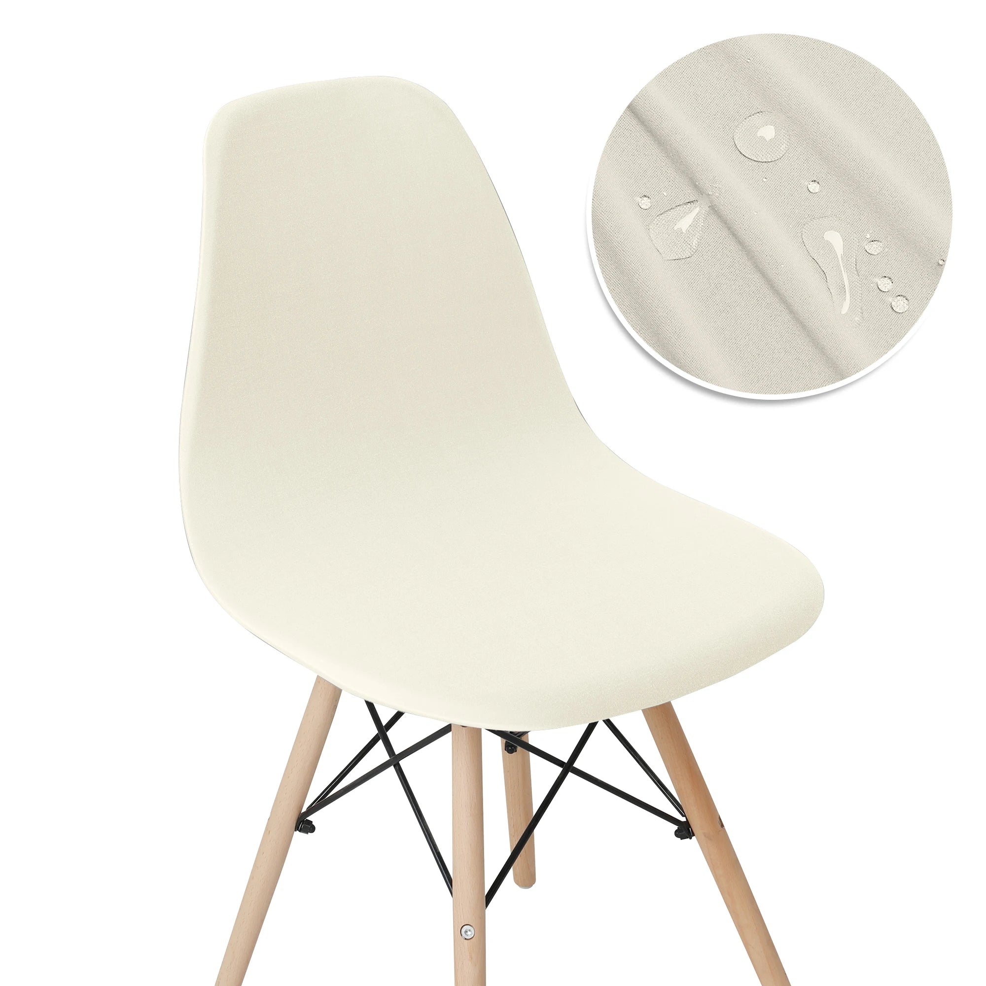 Solid Color Stretch Shell Chair Cover Protector