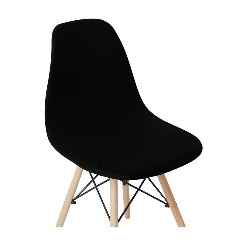 Solid Color Stretch Shell Chair Cover Protector