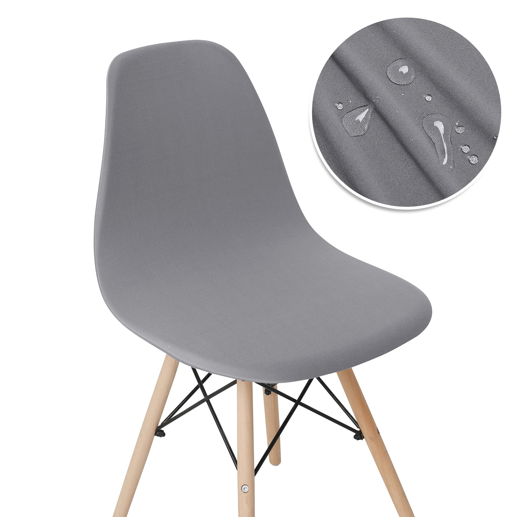 Solid Color Stretch Shell Chair Cover Protector
