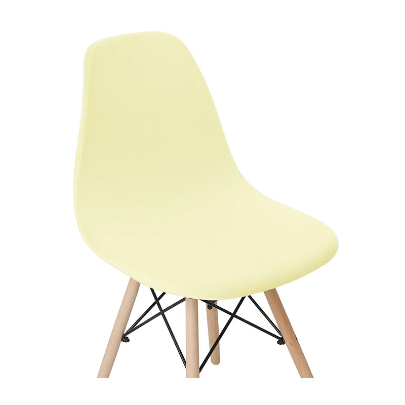 Solid Color Stretch Shell Chair Cover Protector