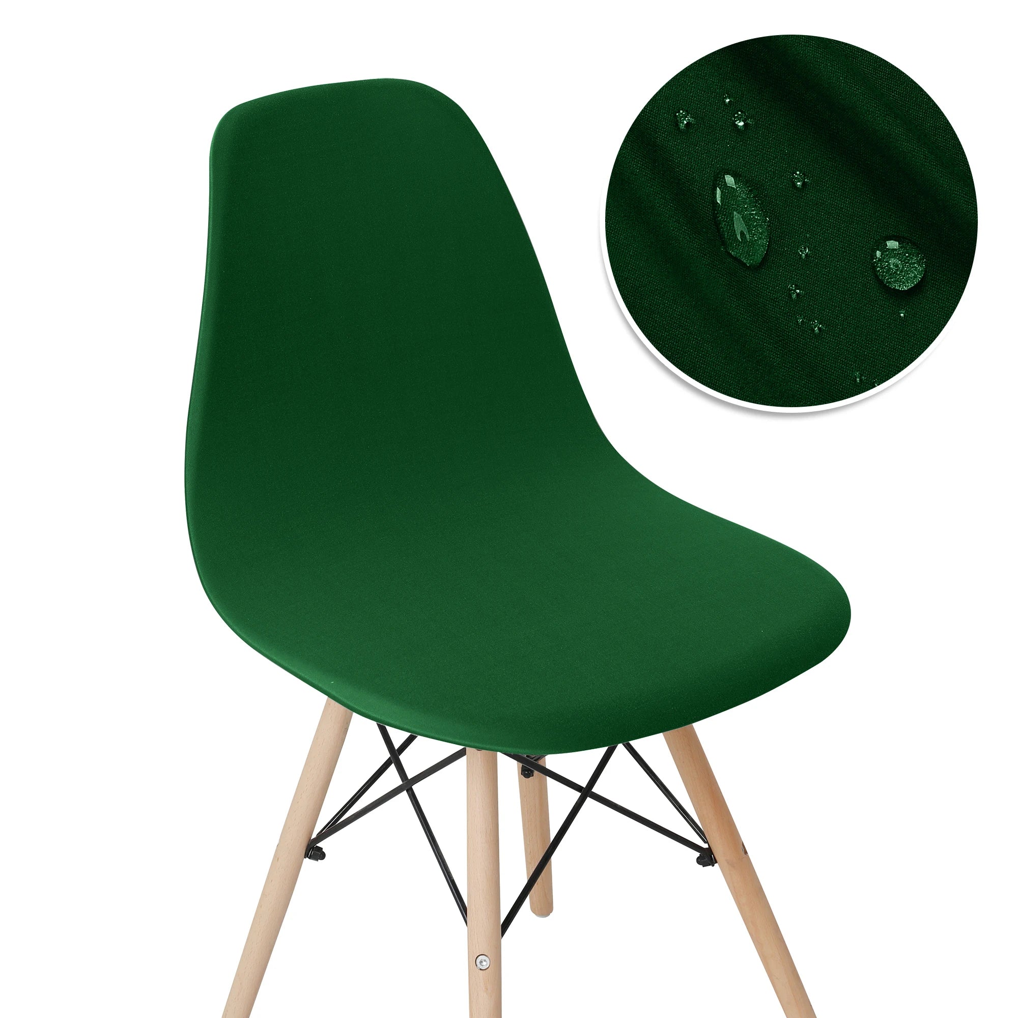 Solid Color Stretch Shell Chair Cover Protector
