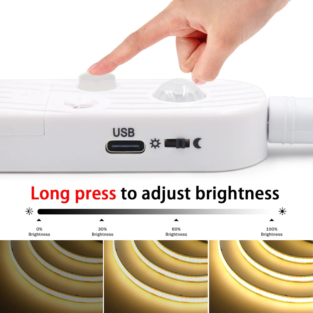 5V COB LED Motion Sensor Strip Light