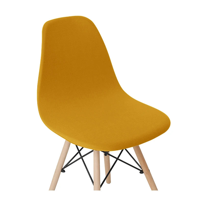 Solid Color Stretch Shell Chair Cover Protector