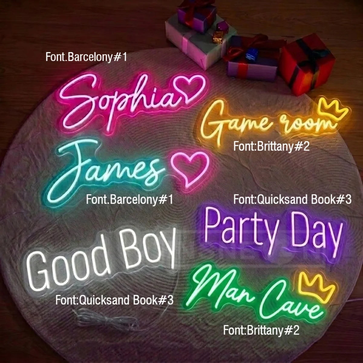 Custom LED Neon Name Sign Personalized Wall Decor