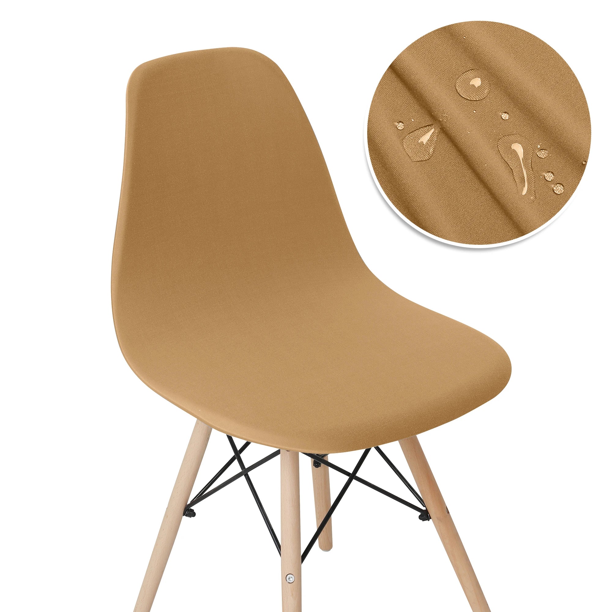 Solid Color Stretch Shell Chair Cover Protector