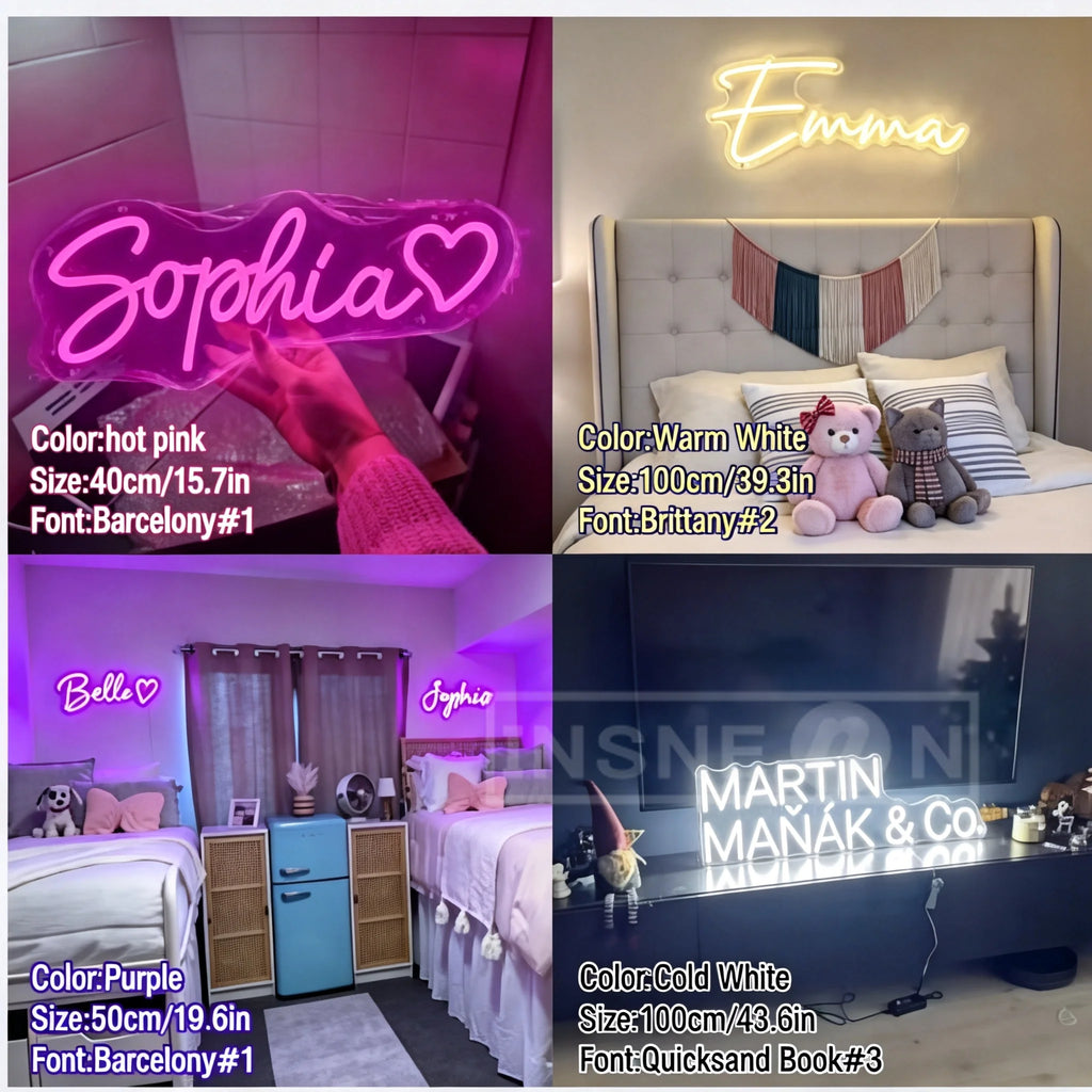 Custom LED Neon Name Sign Personalized Wall Decor