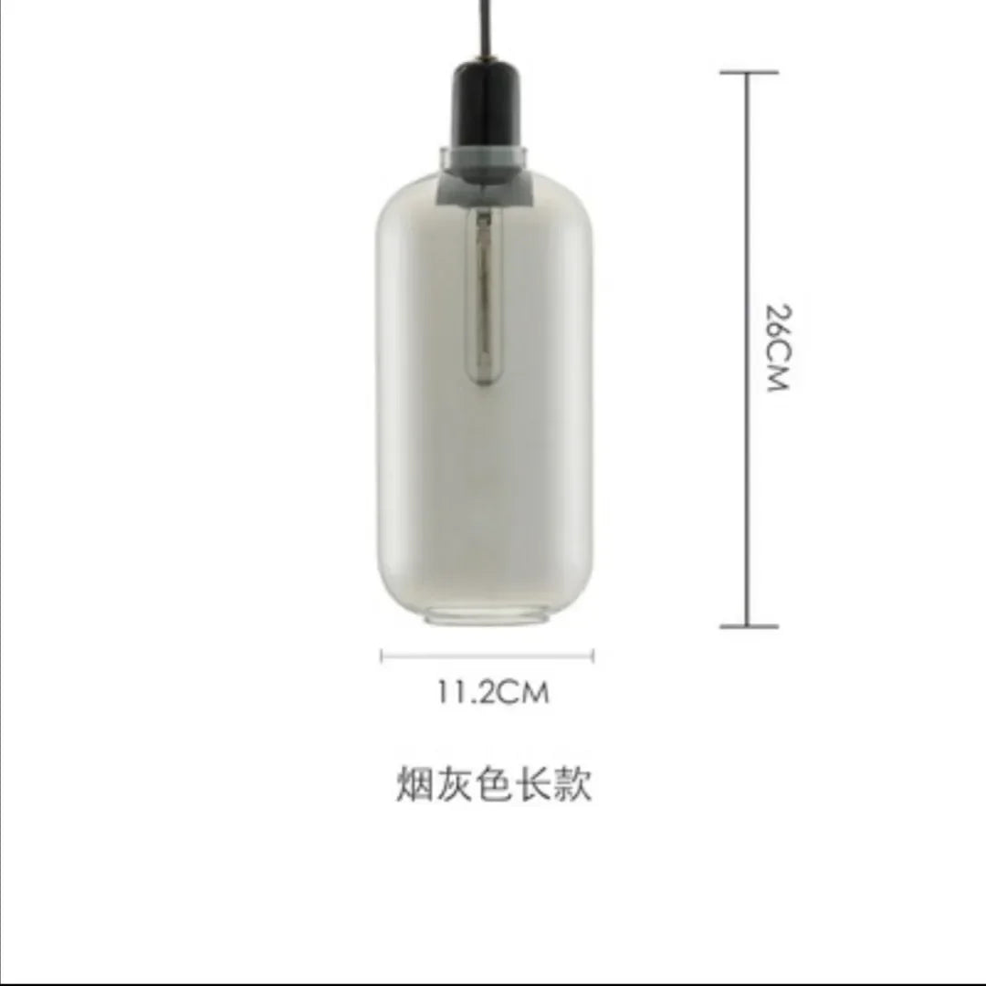 Normann Retro Industrial Glass LED Pendant Light