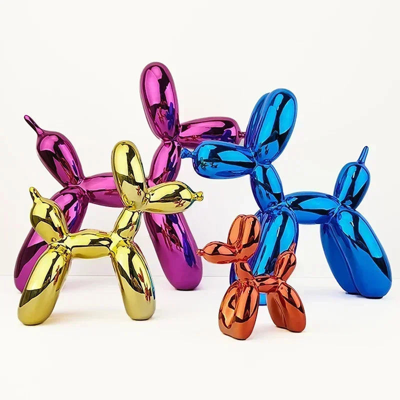 Nordic Resin Balloon Dog Sculpture Home Decor