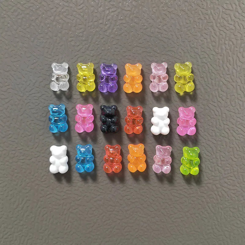 10PCS Colorful Bear Fridge Magnets Home Decoration