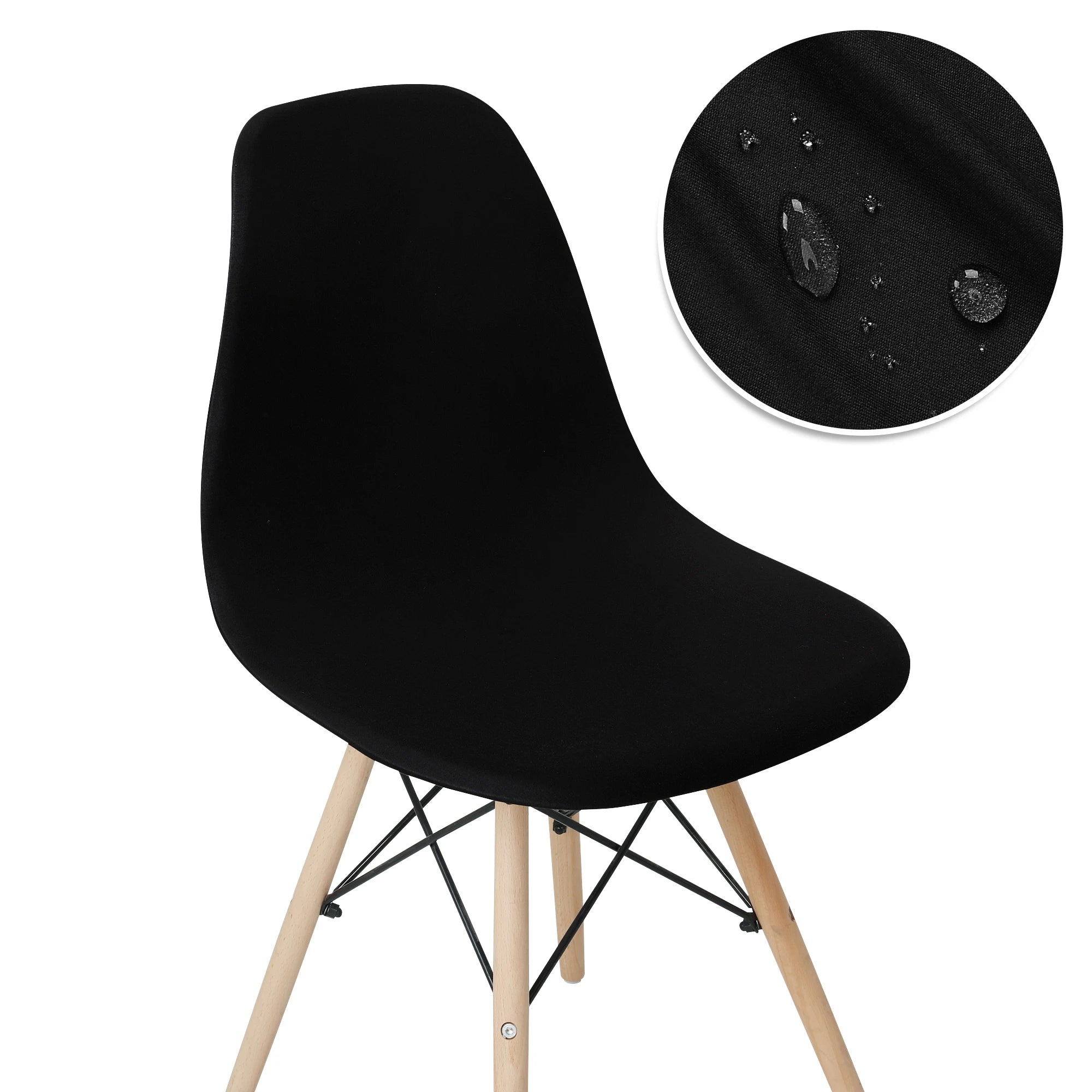Solid Color Stretch Shell Chair Cover Protector
