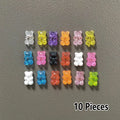 10PCS Colorful Bear Fridge Magnets Home Decoration