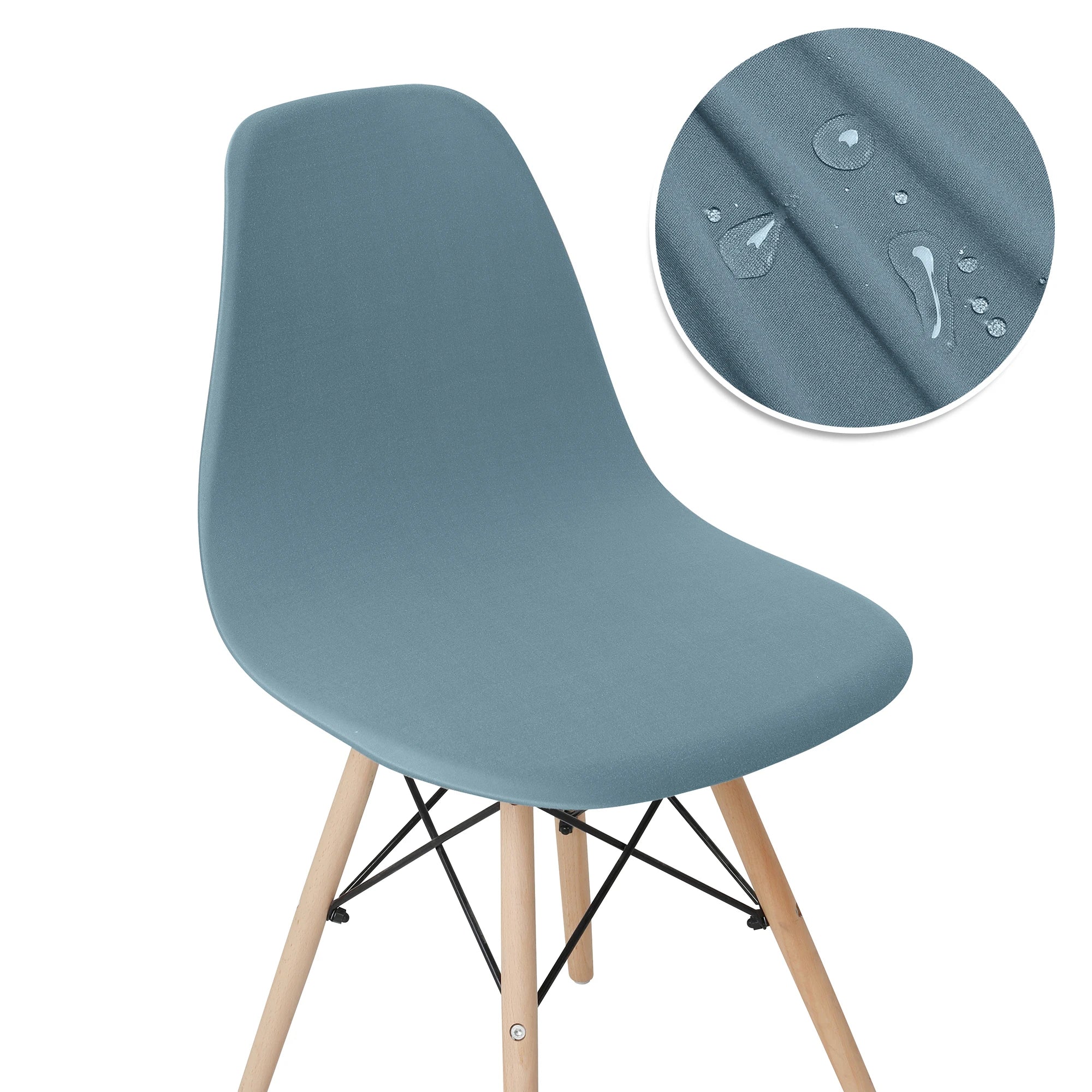 Solid Color Stretch Shell Chair Cover Protector