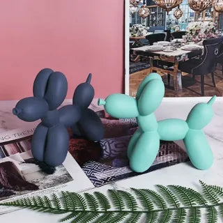 Nordic Resin Balloon Dog Sculpture Home Decor