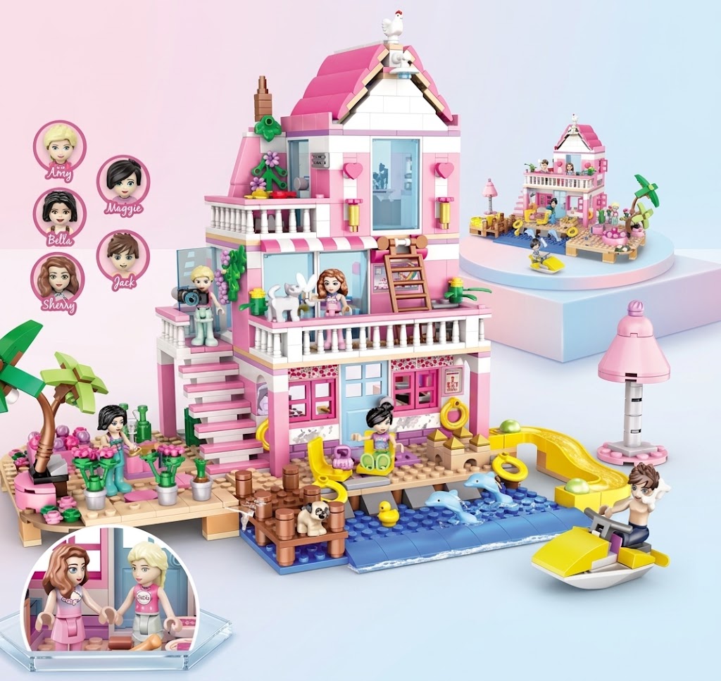 Frozen Princess Ice Castle Building Blocks Set